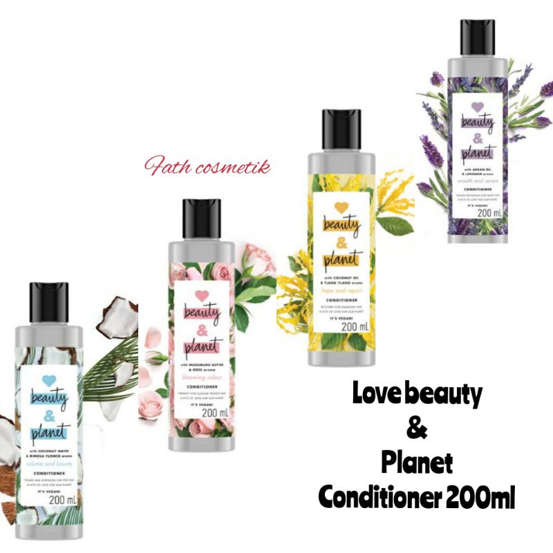 conditioner love beauty and planet 200ml varian  volume and bounty,smooth and serene,blooming colour,hope and repair