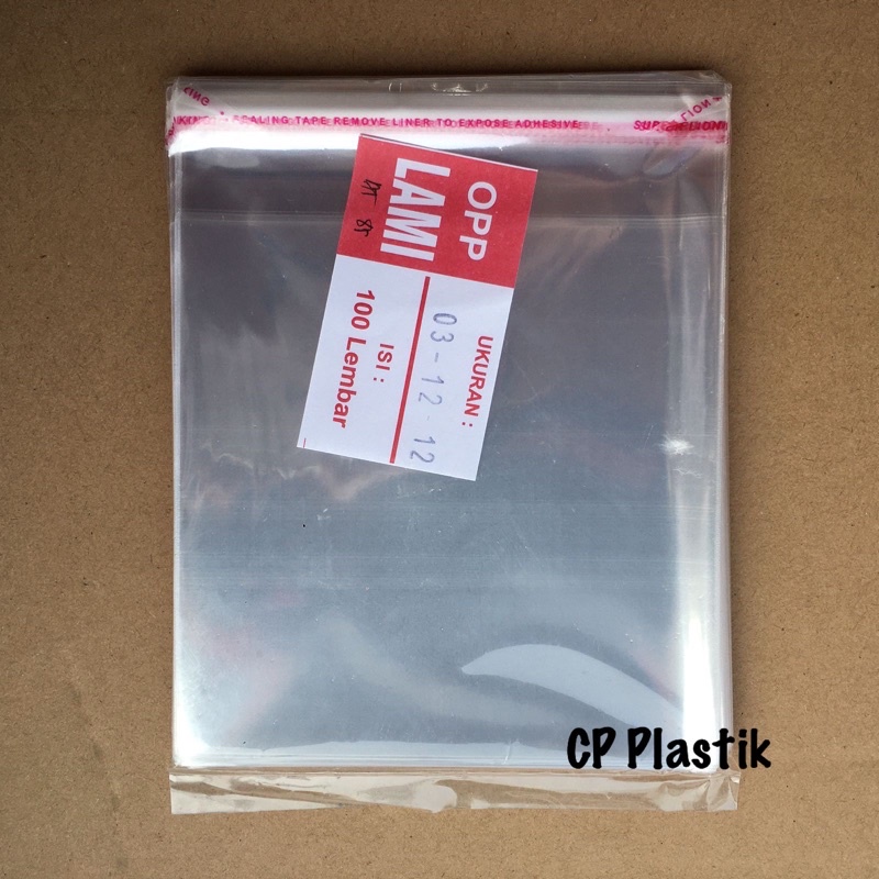 

Plastik OPP Lem | Berperekat Uk. 12x12