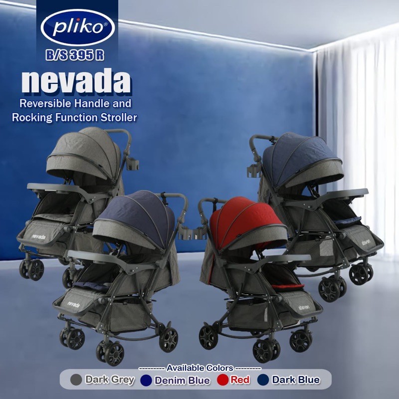 Makassar - Stroller Pliko Nevada 395 Ukuran XL Besar / Kereta Dorong Bayi