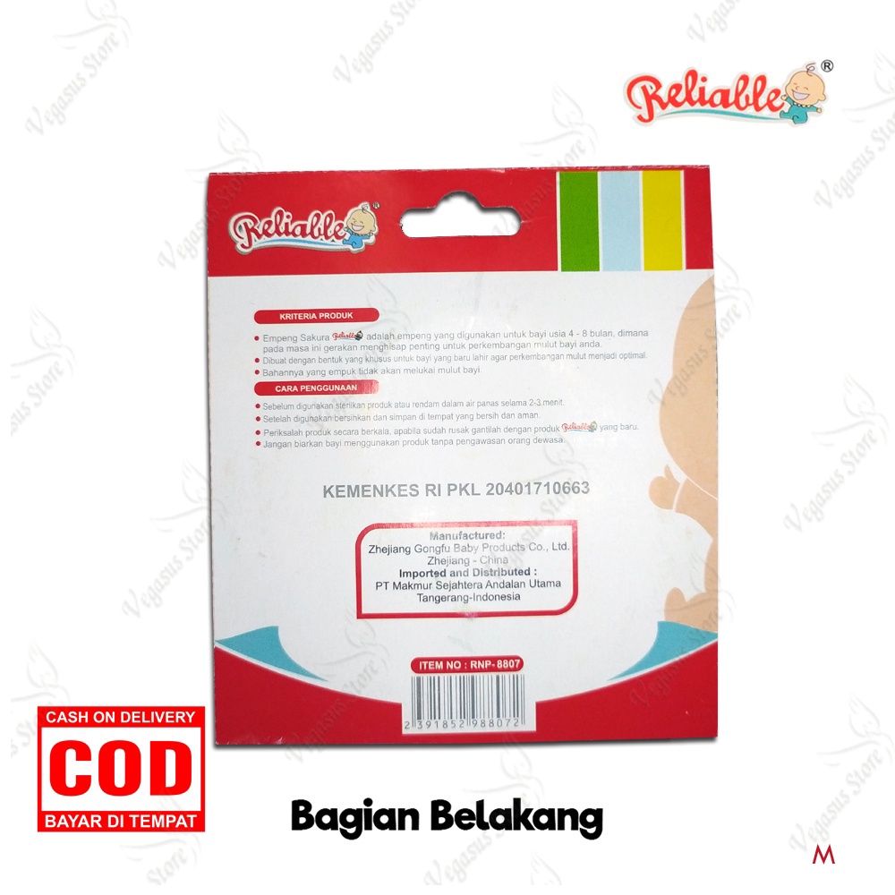 Empeng Bayi Dot Bayi Sakura Reliable Empeng Mainan Gigitan Bayi - Teether Baby Toy/Mainan Gigi Bayi Silikon-Vegasus Store (COD)