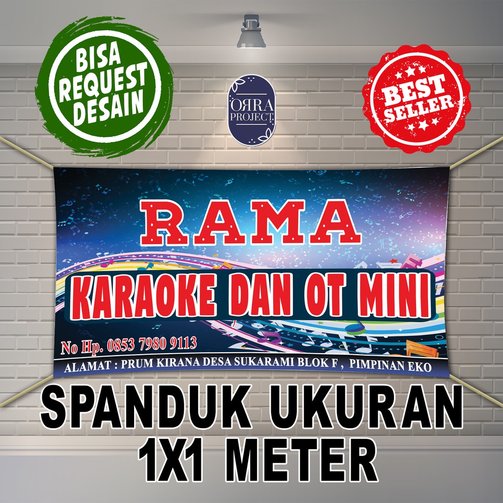 Jual BANNER ORGEN TUNGGAL MINI UKURAN 1X1 METER | Shopee Indonesia