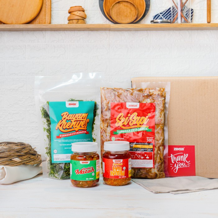 

Sei Sapi Bundle 500gr Sambal Komplit Zensei (FREE BOX) - BARU