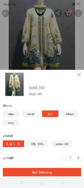 Batik Tunik Wanita Modern Batik Kerja Wanita Bahan Katun Berkwalitas Size Xs Sampai Jumbo 4xl Tb76