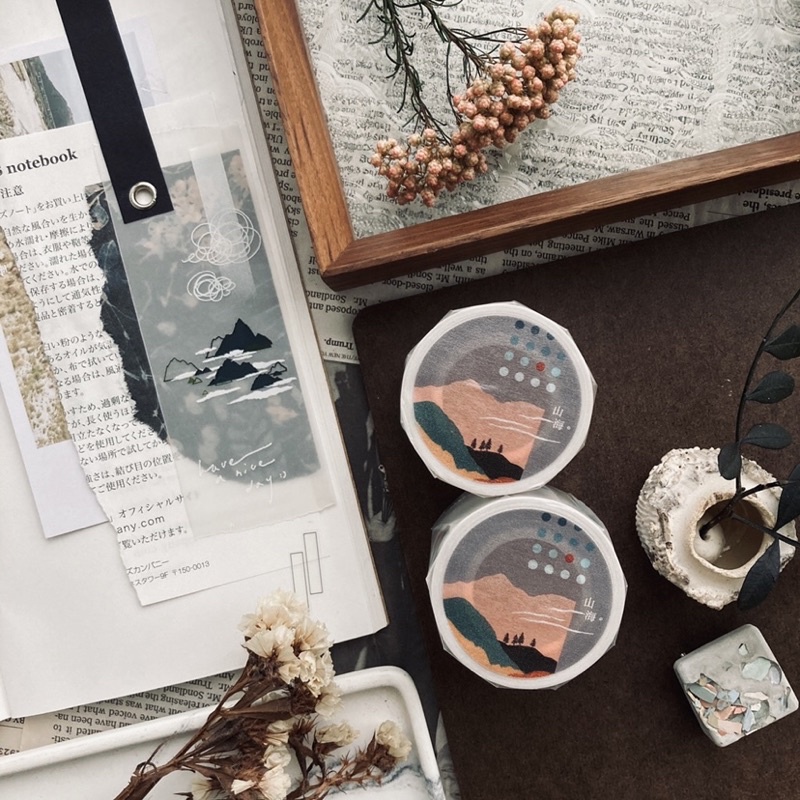 

[Sample] Somesortof.fern Mountains and Oceans Tracing Paper Roll