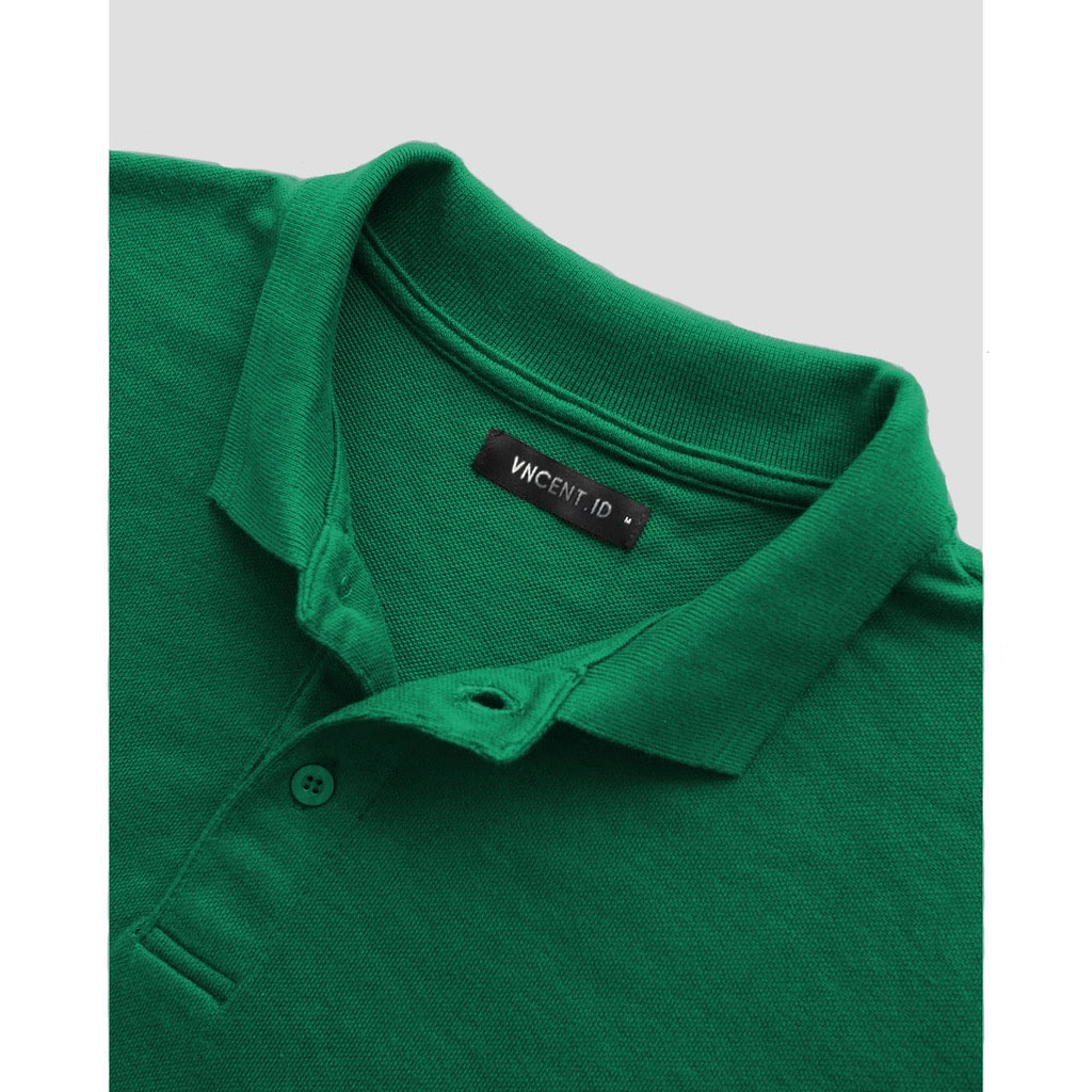 VncentID Kaos Polo Shirt Pria warna HIJAU TOSCA