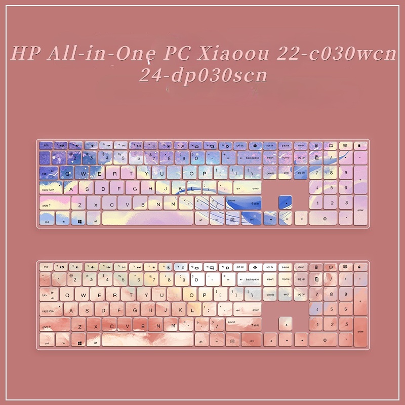 Film Pelindung Debu Keyboard Laptop Motif Kartun Bunga Untuk HP PC Xiaoou 22-c030wcn 24-dp030scn