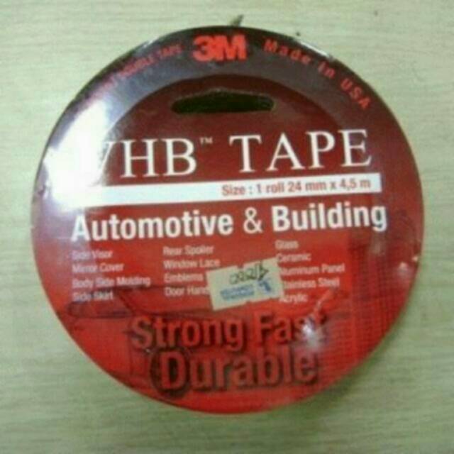 

[24mm X 4,5 m] 3M VHB TAPE (DOUBLE TAPE BESAR)