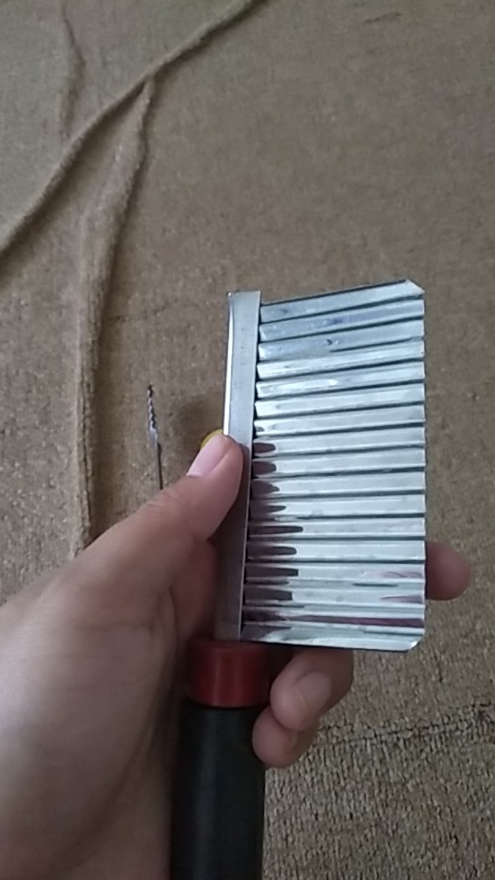 Gobed Pemotong Kentang Pisau Gelombang Gagang