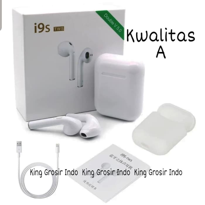 Headset Bluetooth i9S TWS Wireless Sport Earphone TWS i9S 5.0