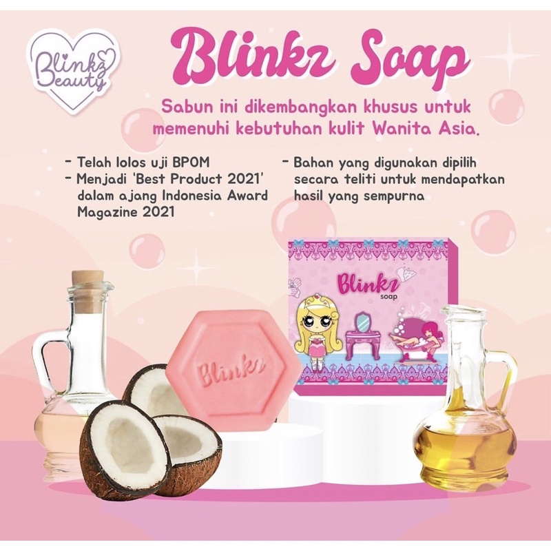 READY! BLINKZ SOAP SABUN PEMUTIH BPOM BY BLINKZ BEAUTY BLINK SABUN PENCERAH KULIT BPOM SABUN BATANG BLINKZ SOAP BAR BLINKZBEAUTY