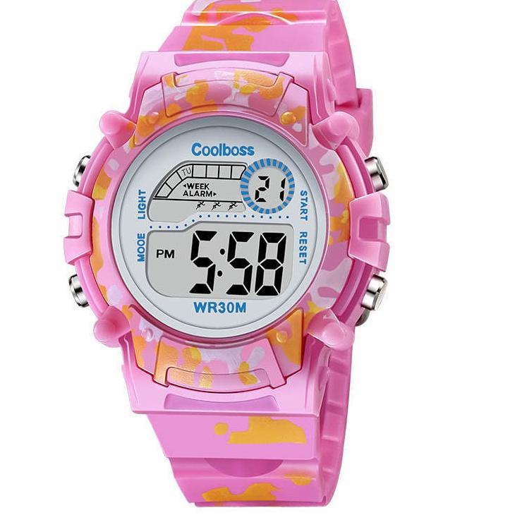 Kualitas Terpercaya Jam Tangan Pria Olahraga Digital Tahan Air LED Digital Watch Children Boy Girl Waterproof Gift Watches