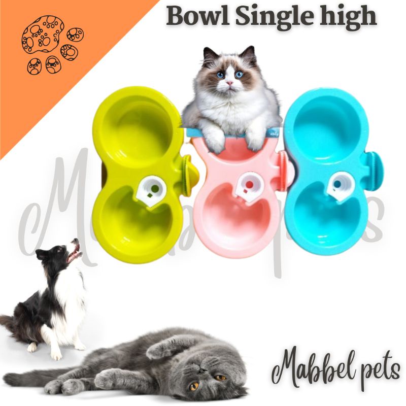 Tempat Makan Minum Anjing Kucing Double Gantung
