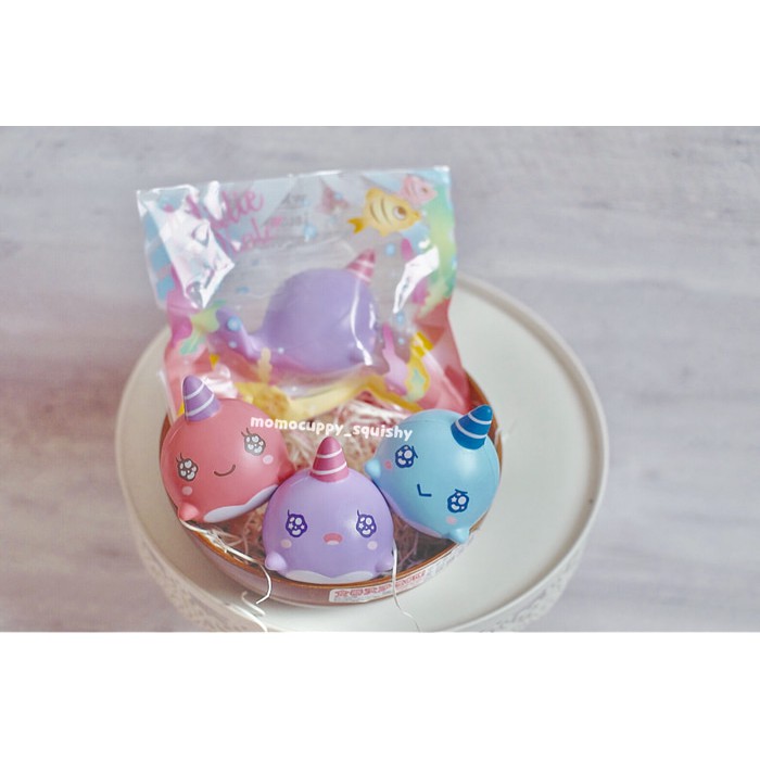 Squishy licensed mini millie billie the whale sparkling eyes by ibloom