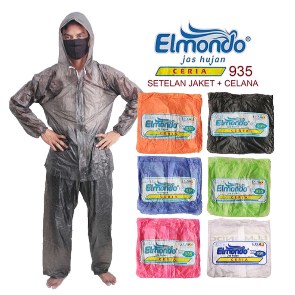 JAS HUJAN JAKET CELANA ELMONDO CERIA 935