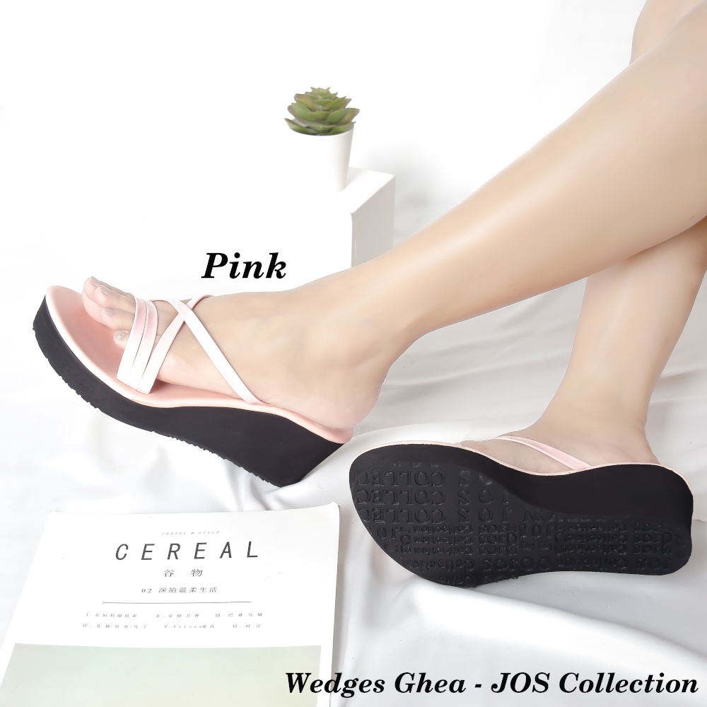 Sandal Wedges Wanita Hak Tinggi 7 cm - Ghea by JOS Collection