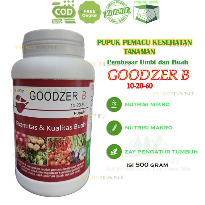 Pupuk Pemacu Kuantitas dan Kulaitas Buah Goodzer B 10-20-60 500GRAM