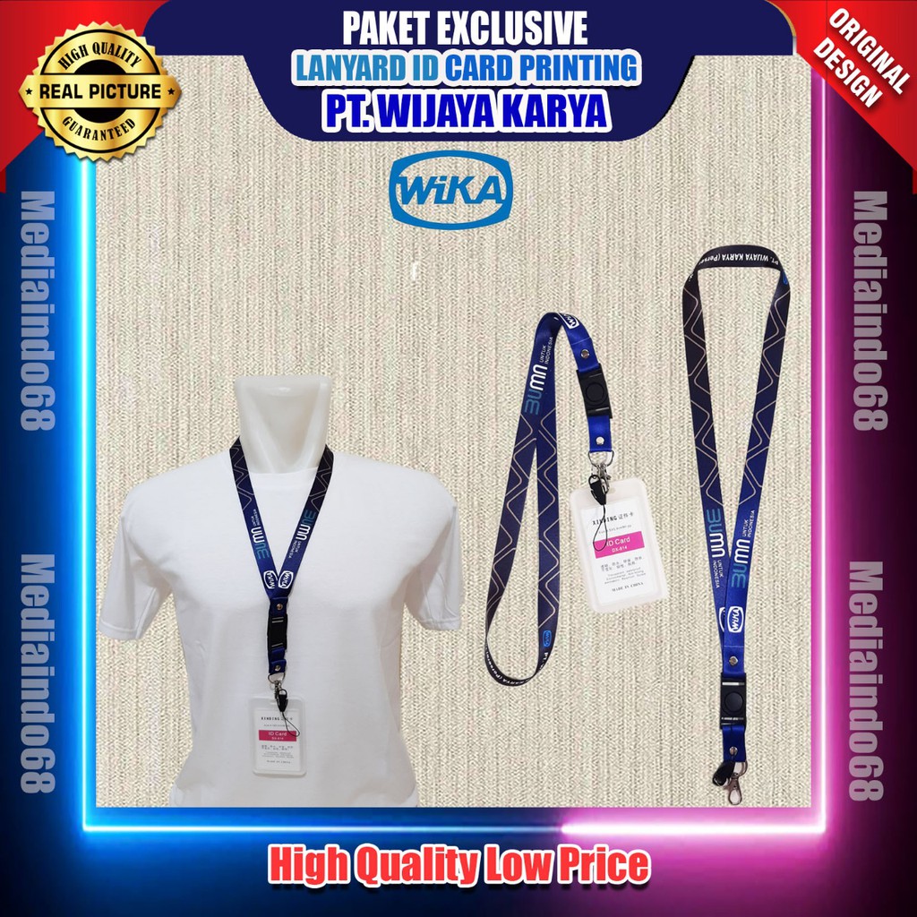 

Lanyard Id Card Printing WIKA PT. WIJAYA KARYA - PAKET LENGKAP EXCLUSIVE