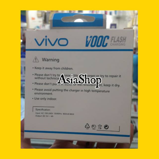 CHARGER TRAVEL VIVO P11 VOOC FLASH CHARGING