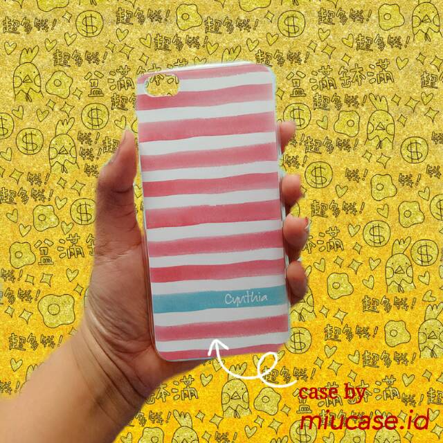 

Softcase/hardcase watercolor stripes