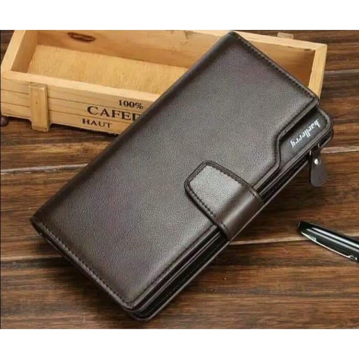 Dompet Panjang Kulit Impor Long Wallet Clutch Casing Kartu HP Ponsel Smartphone Universal