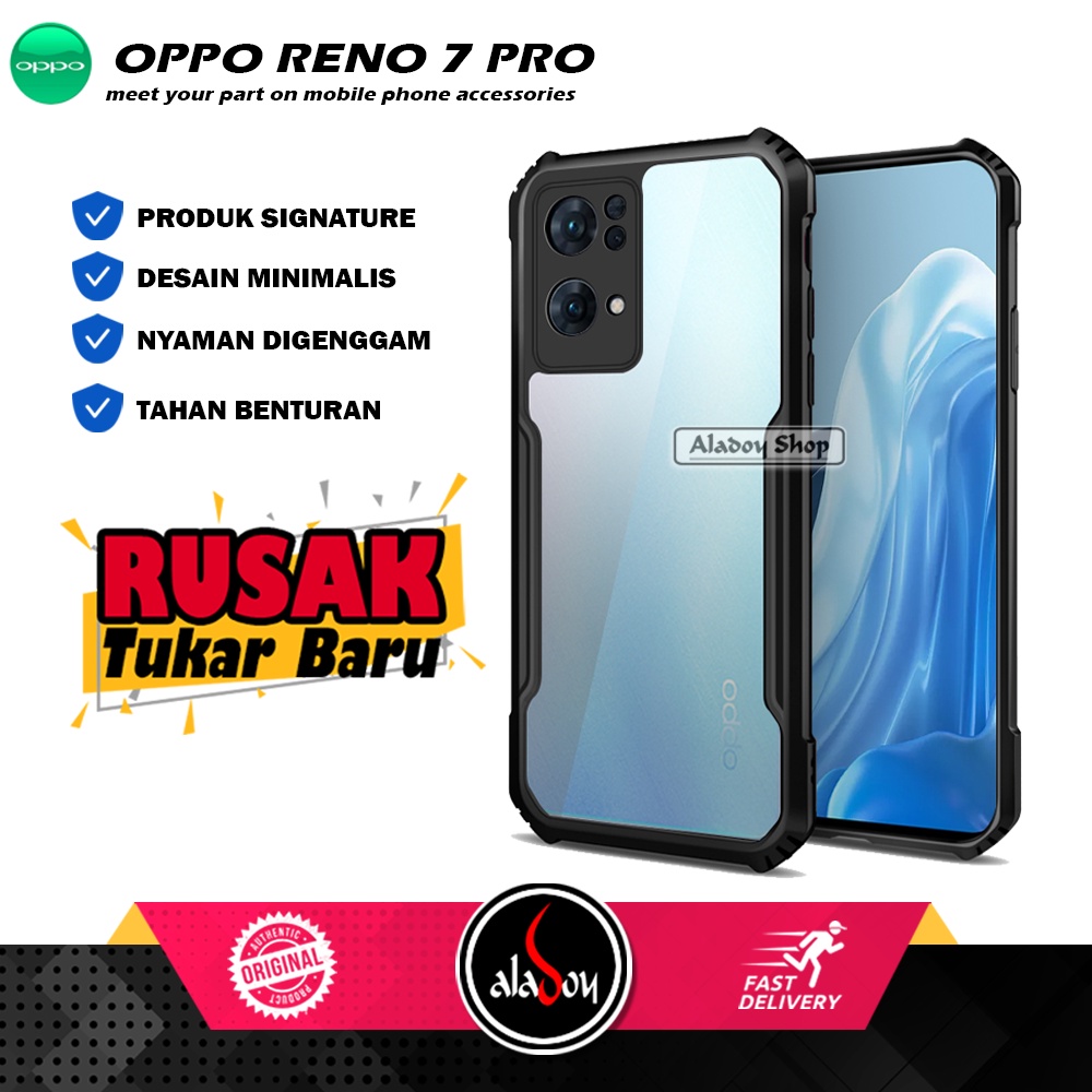 Case Oppo Reno 7 Pro Armor Fusion Shockproof Transparent Premium Casing