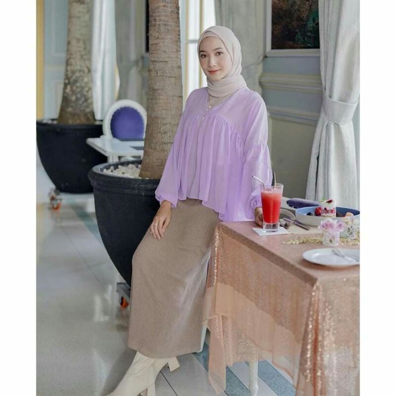 BLOUSE OUTER DEALOVA CERUTY BABYDOLL baju wanita pakaian wanita