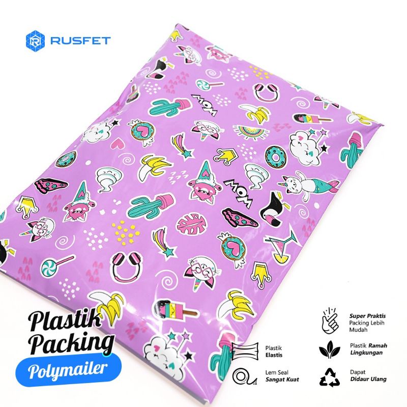 

TAMBAHAN PLASTIK PACKING POLYMAILER DENGAN MOTIF/KARAKTER YG LUCU COCOK BUAT KADO