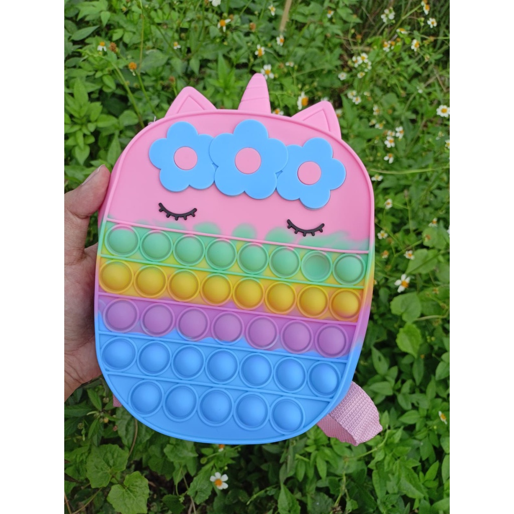 TAS RANSEL POP IT ANAK UNI CORN TERMURAH