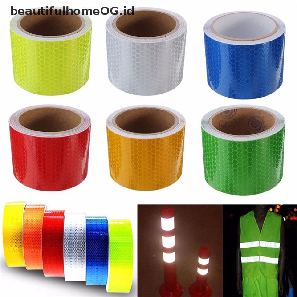 Tape Reflektif Ukuran 5cm X 1m Untuk Peringatan