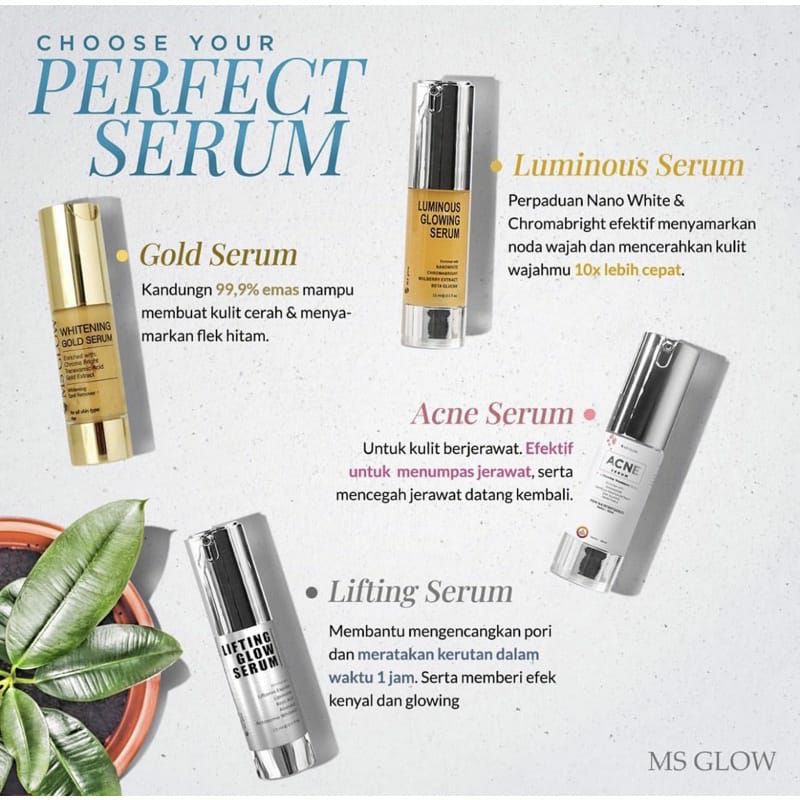 (READY) SERUM MS GLOW ORIGINAL FREE GIFT/SERUM ACNE/MS GLOW/SERUM LIFTING