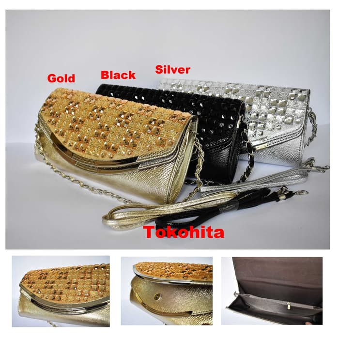 QR41 Promo Clutch Burberry 3Ruang 2338 Vic Wanita Murah Clutc G4V4 Sapi Import Kekinian