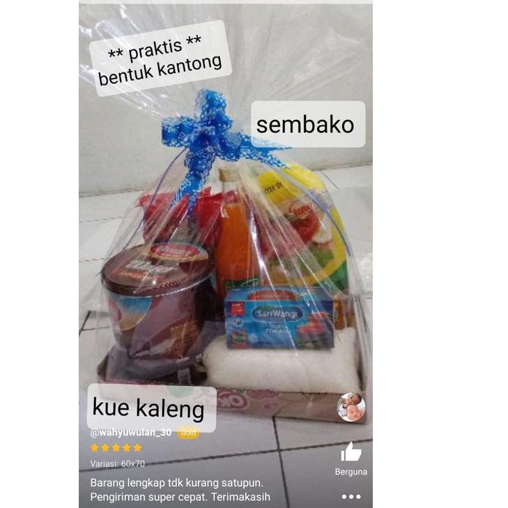 

Flash Sale - KANTONG PLASTIK OPP Kaca Parcel BENING KILO an Bingkisan Parsel Harga 1 Kg Grosir