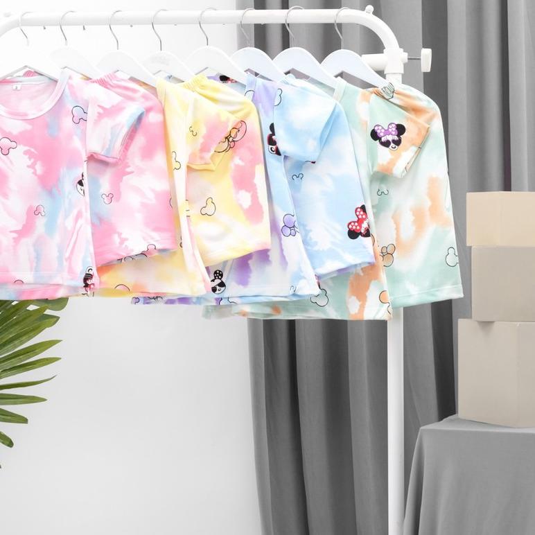 Owlet - setelan anak perempuan / kaos anak perempuan / setelan tie dye anak