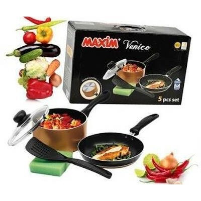 PERALATAN MASAK MAXIM VENICE SET 5 PCS / SET PERALATAN MASAK COOKWARE PERALATAN DAPUR