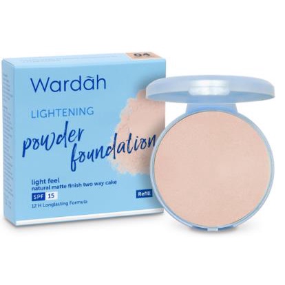 [REFILL] ^ KYRA ^ Wardah Two Way Cake Bedak Padat Lightening Powder Foundation Light Feel