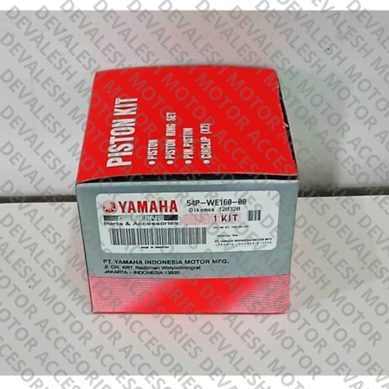 (100% BAGUS ) Piston Kit Piston Set Ring Mio J Soul GT Asli Ori Yamaha 54P WE160 Elegan