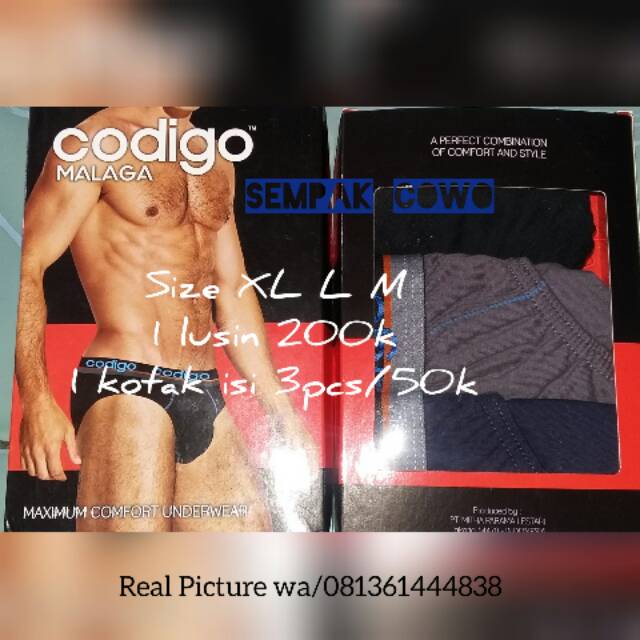 Codigo celana dalam pria