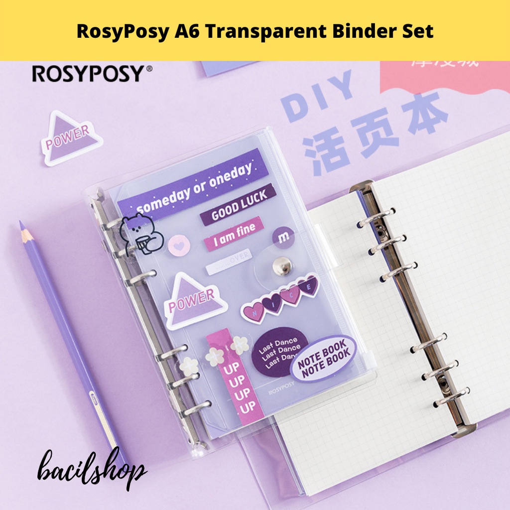 

RosyPosy A6 Transparent Binder Set