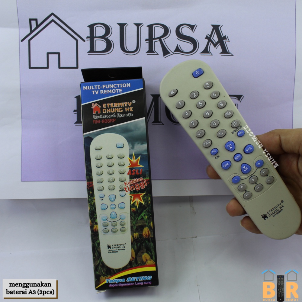 REMOTE MULTI TV TABUNG KHUSUS CINA-CH 808RP untuk berbagai merk tv china