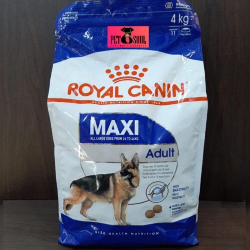 Royal Canin Maxi Adult 4kg / RC makanan anjing dewasa trah besar