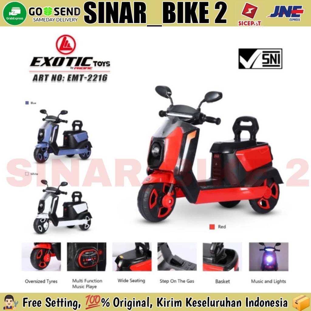 Mainan Motor Aki EXOTIC EMT 2216 Futuristic Design