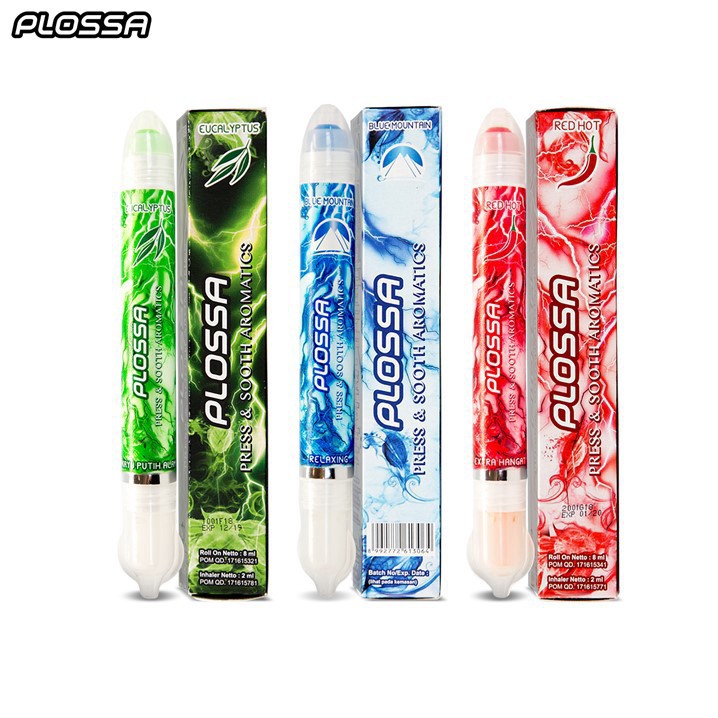 PLOSSA Red Hot / PLOSSA Eucalyptus Minyak Angin Aromatherapy