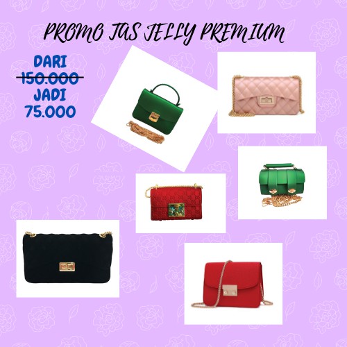 TAS JELLY WANITA DISCOUNT 50% JADI 75 RIBU