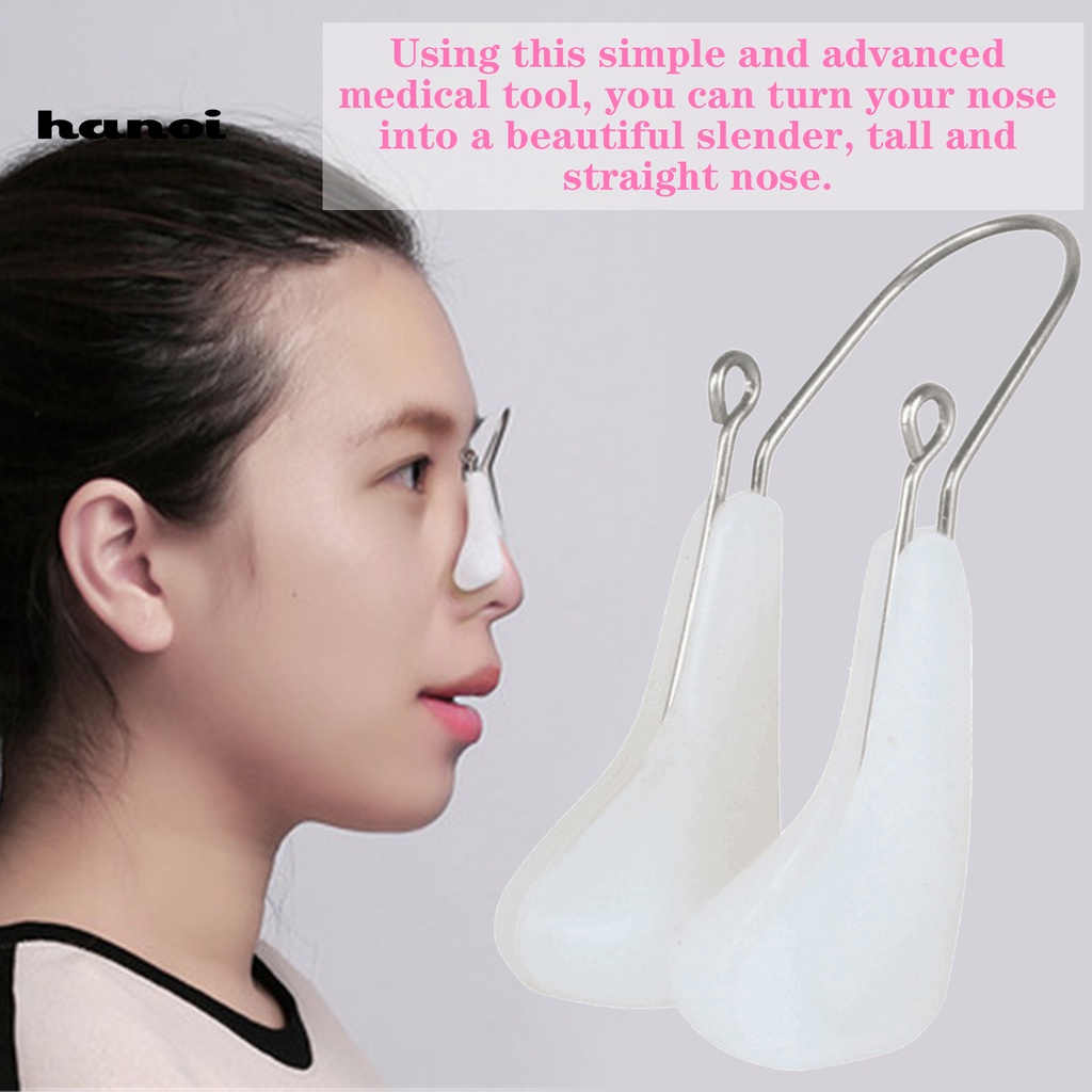 HQTM_Adjustable Nose Corrector High Elasticity Mini Soft Silicone Nose Clip Shaping Lifting Tools for Adult