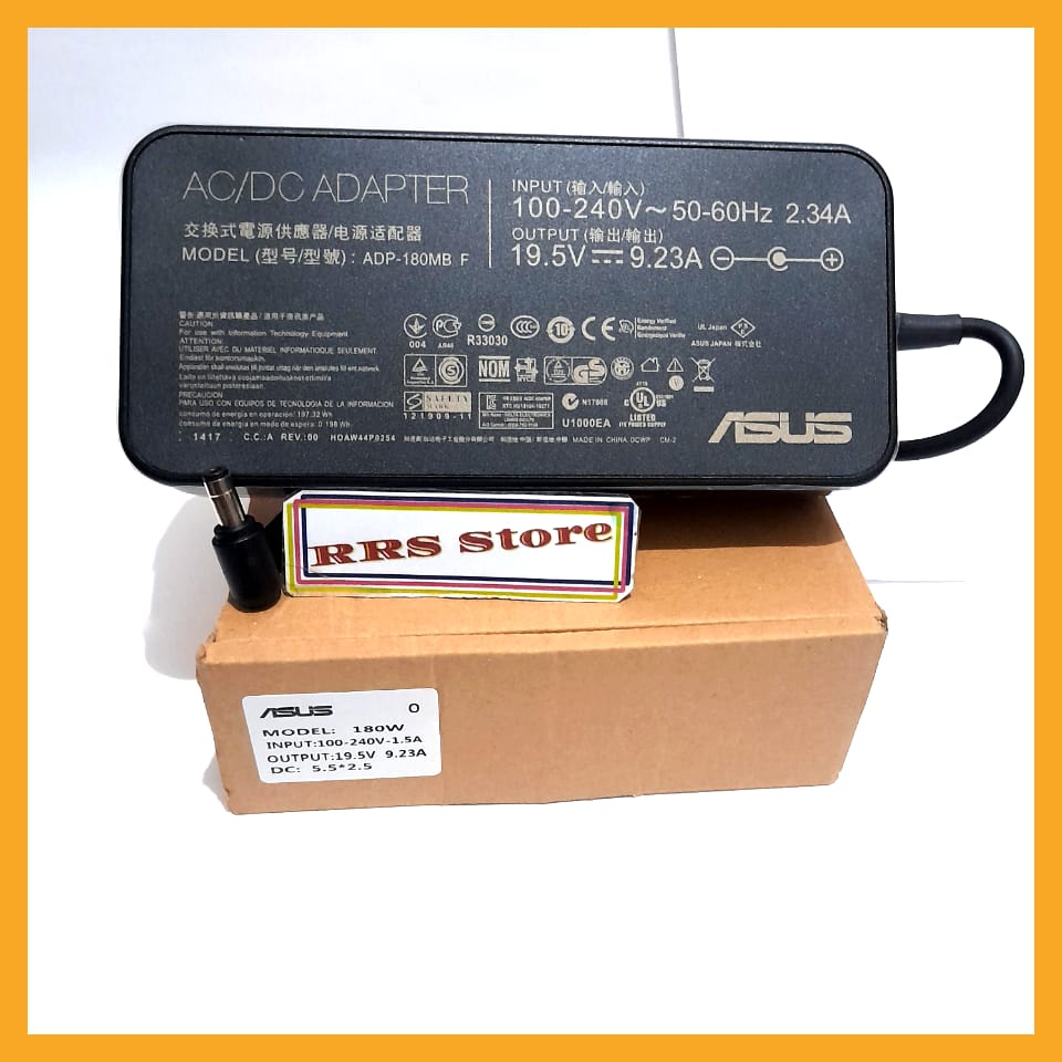 Adaptor  Charger Asus ROG G750,19v 9.23-180w(5.5mm*2.5mm) G750JX-DH71-CA G750JX-QS71-CB Asus G750JX-CV038H Asus G750JX-T4199H Asus G750JX-T4167H Asus G750JX-T4166H Asus G750JX-T4070H Asus G750JX-T4057H Asus G750JX-T4052H Asus G750JX-TB71 Asus g750jx