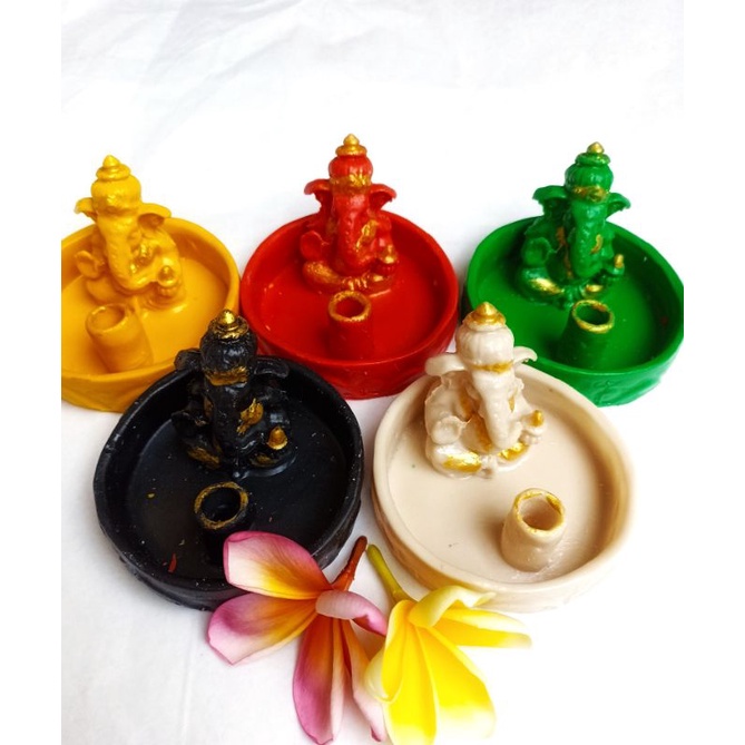 Tempat Bakar Dupa Hio Bentuk Mini Ganesha / Incense Holder Ganesha