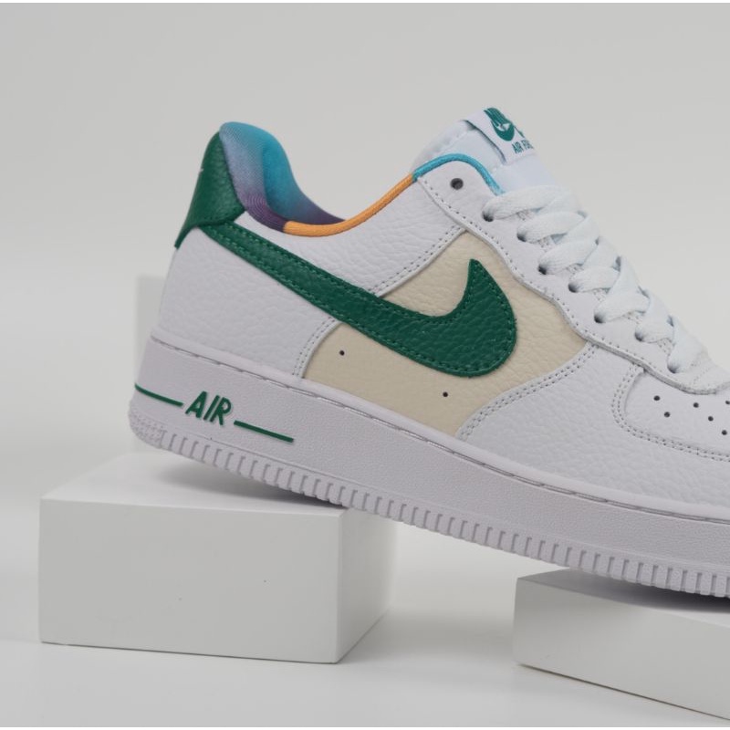 Sepatu Nike Air Force 1 Low Embedded White Green