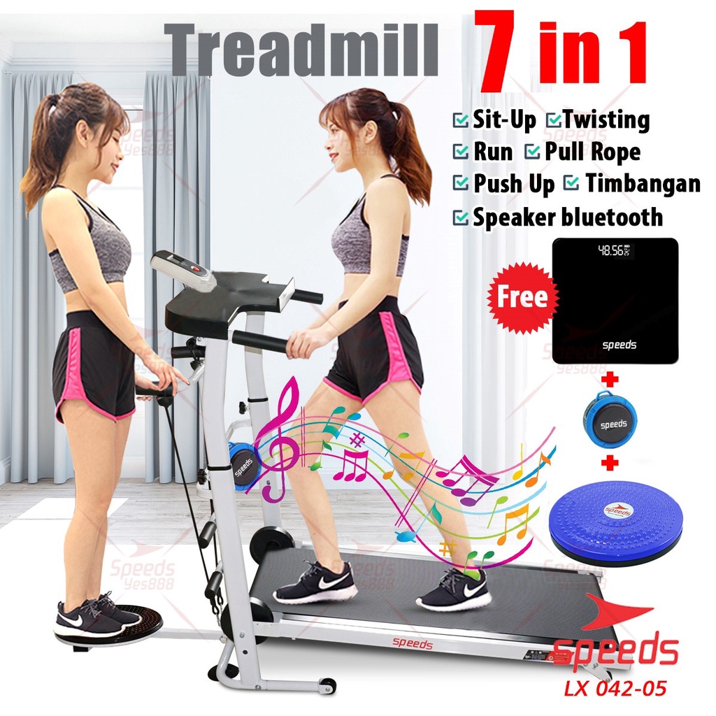 SPEEDS Sport Treadmill Manual Alat Fitness Olahraga Gym 7 In 1 Multifungsi Olahraga 042-5