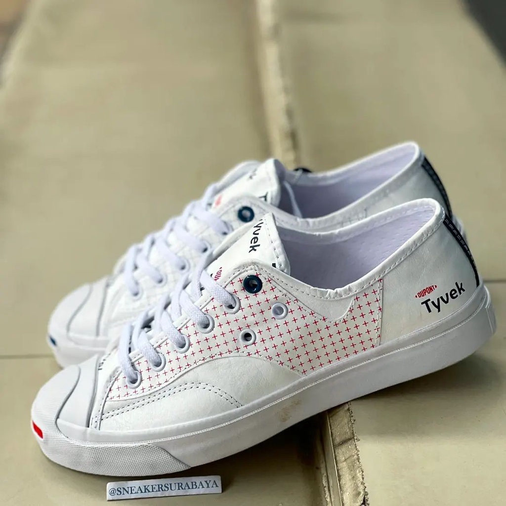 Converse Dupont Tyvek x Jack Purcell Ox Rally White