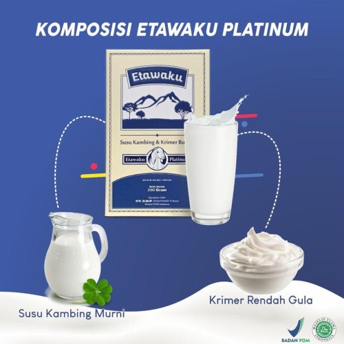 Etawaku Platinum 200gr - Susu kambing Meredakan Asma dan sesak nafas